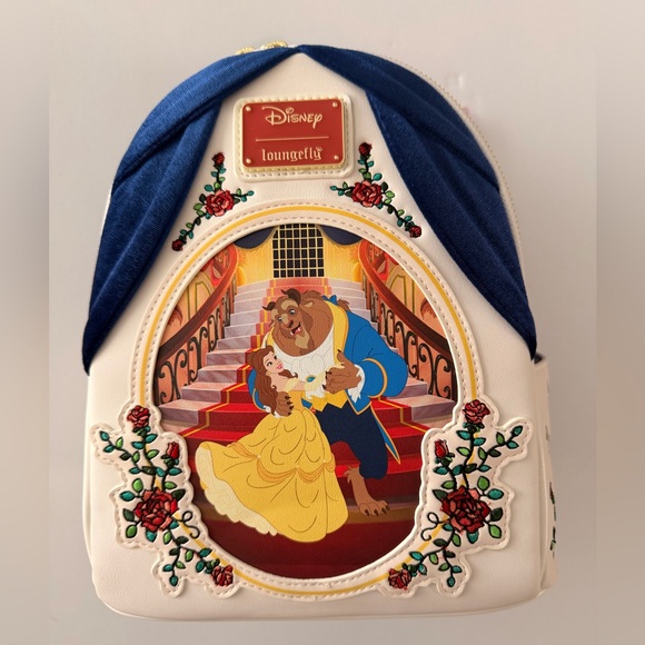 New Loungefly Disney Beauty and the Beast
Velvet Mini Backpack. - Picture 5 of 6